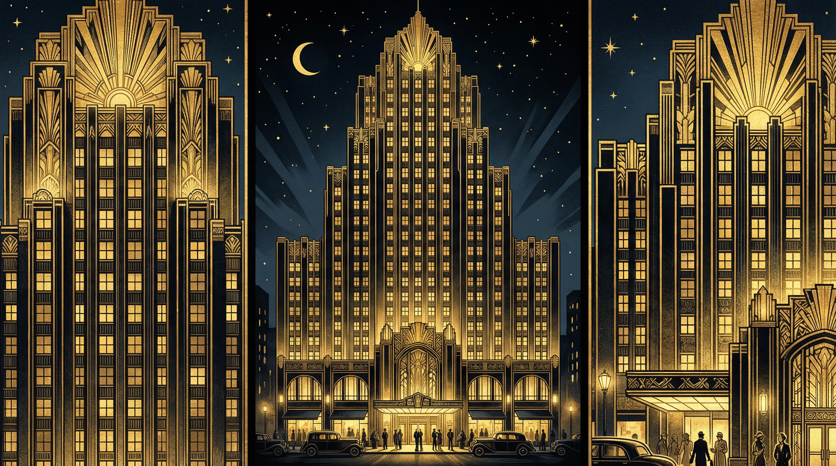 Art Deco风格建筑 - 体现 大发棋牌 网站的奢华美学