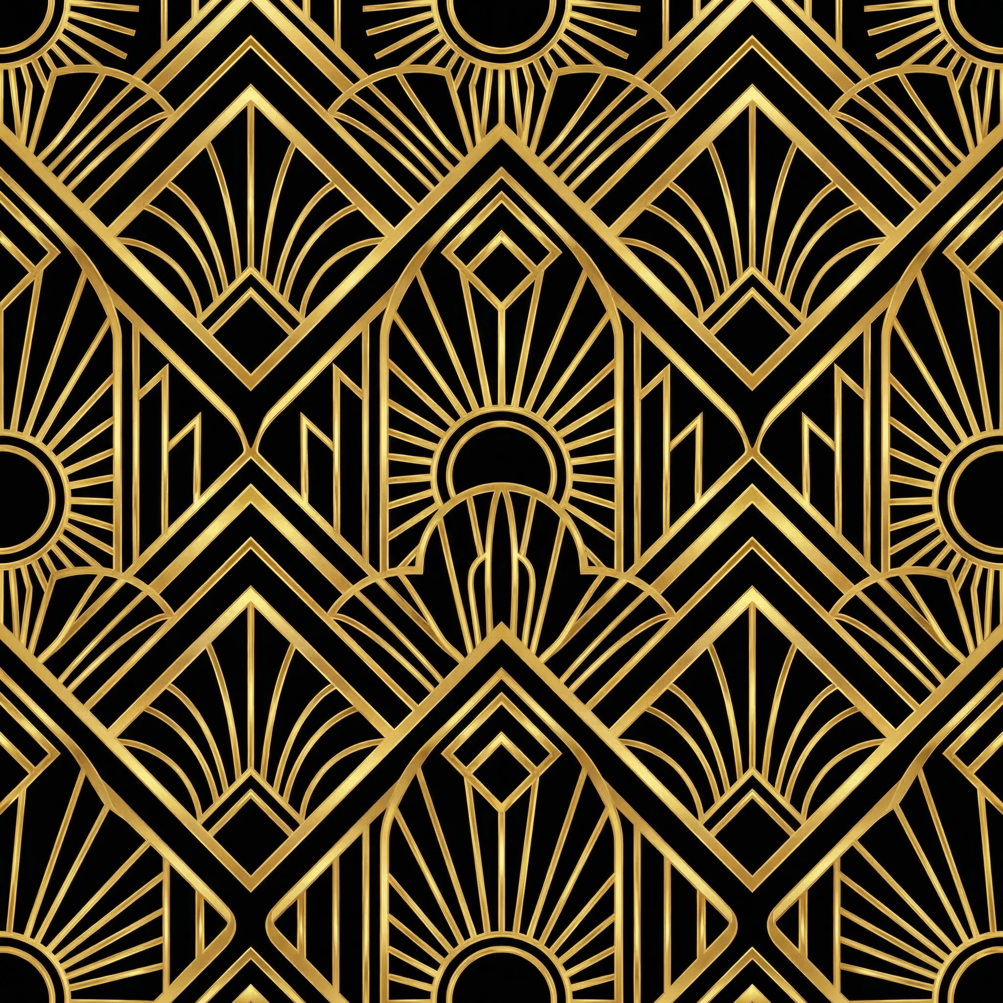 Art Deco几何图案 - 装饰 大发棋牌 页面